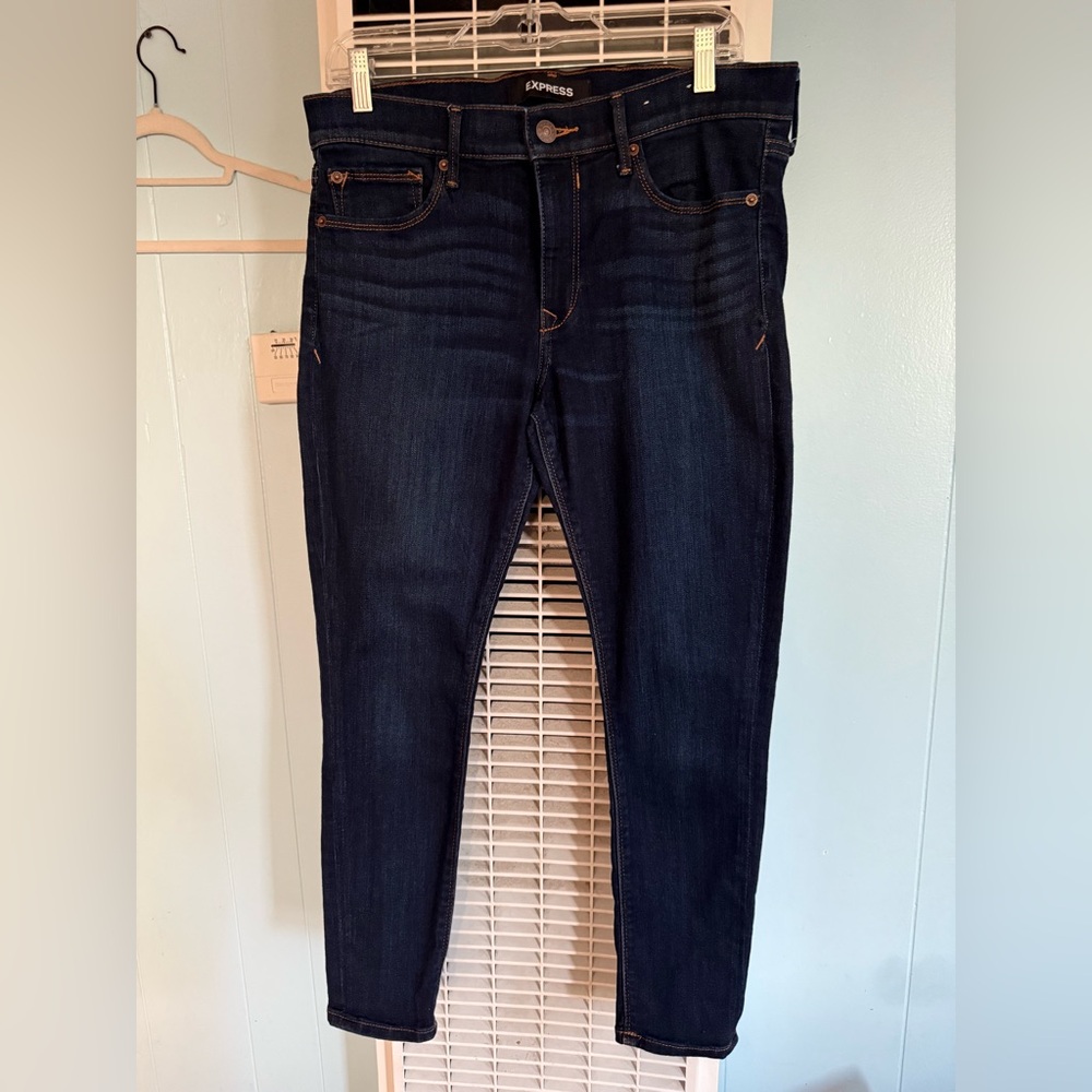 Express stretch size 10 mid rise legging Jeans